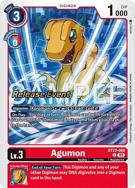 Agumon (BT22-008 U) (BT-22_PR)