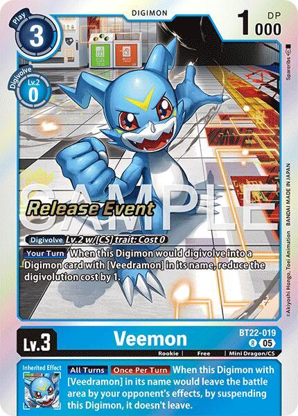 Veemon (BT22-019 R) (BT-22_PR)