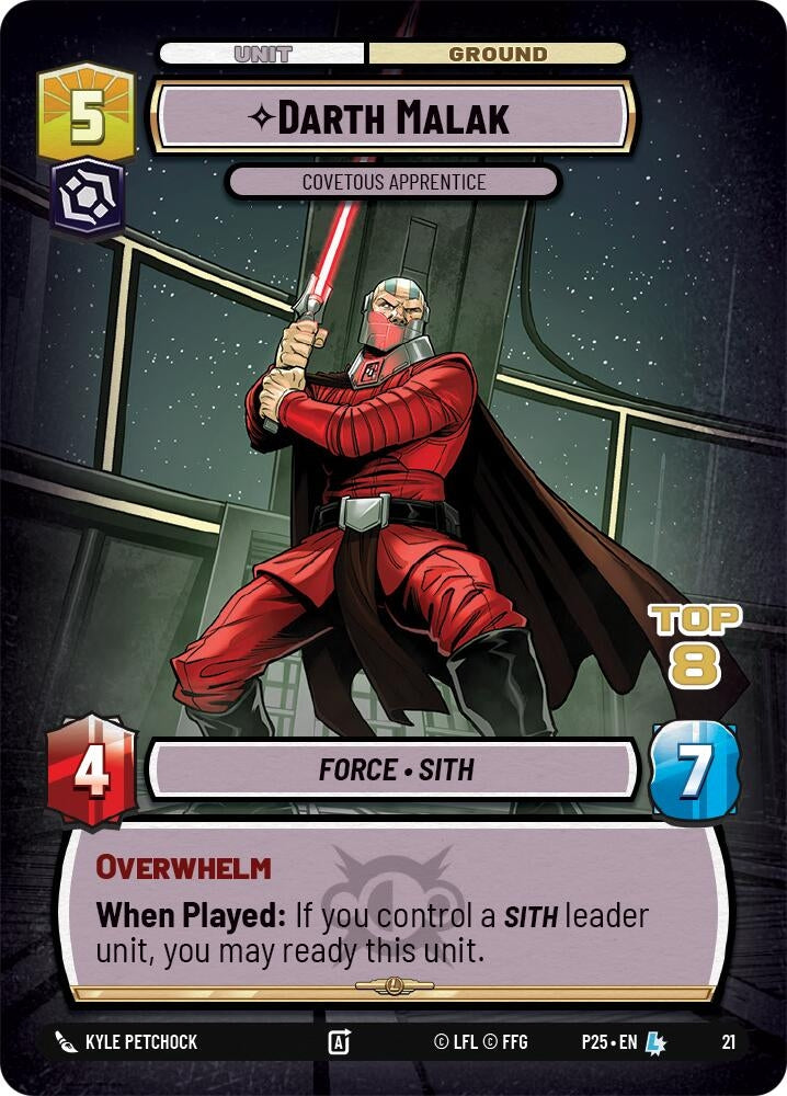 Darth Malak - Covetous Apprentice (Top 8) (21) (OPP)