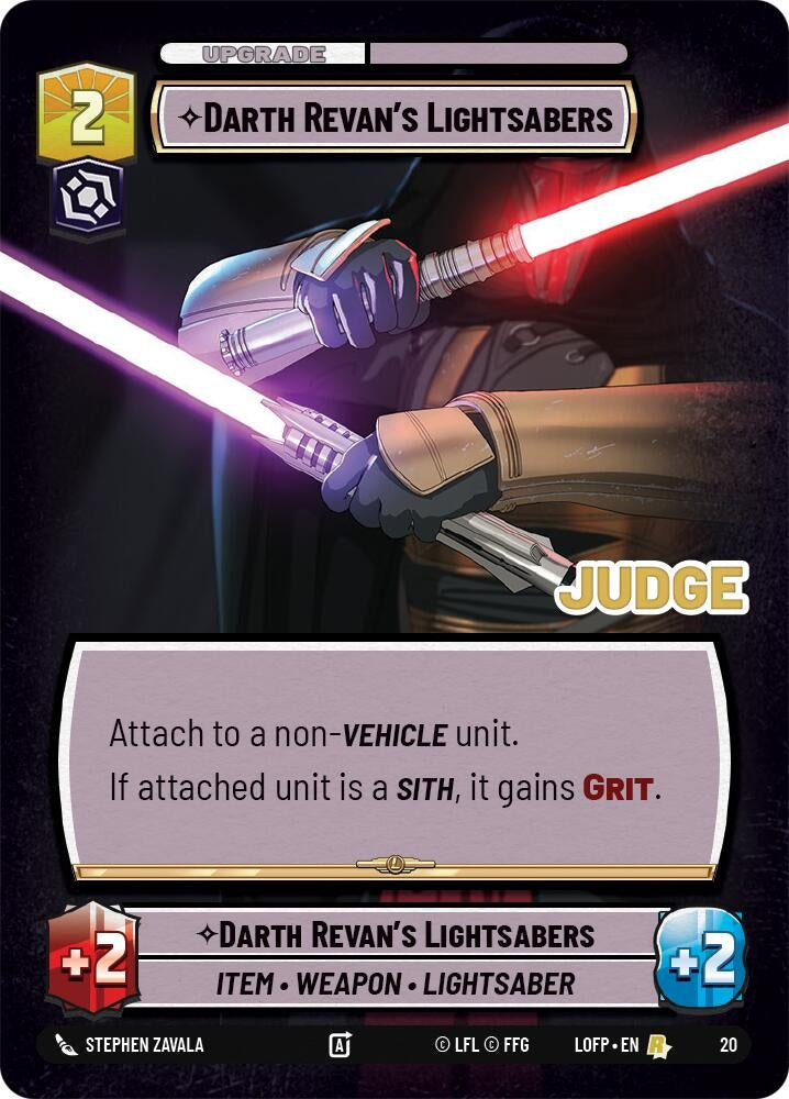 Darth Revan's Lightsabers (20) (JDG)