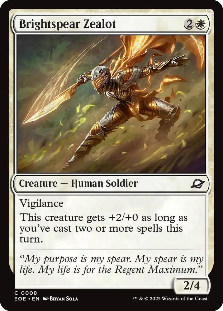 Brightspear Zealot (8) (EOE)
