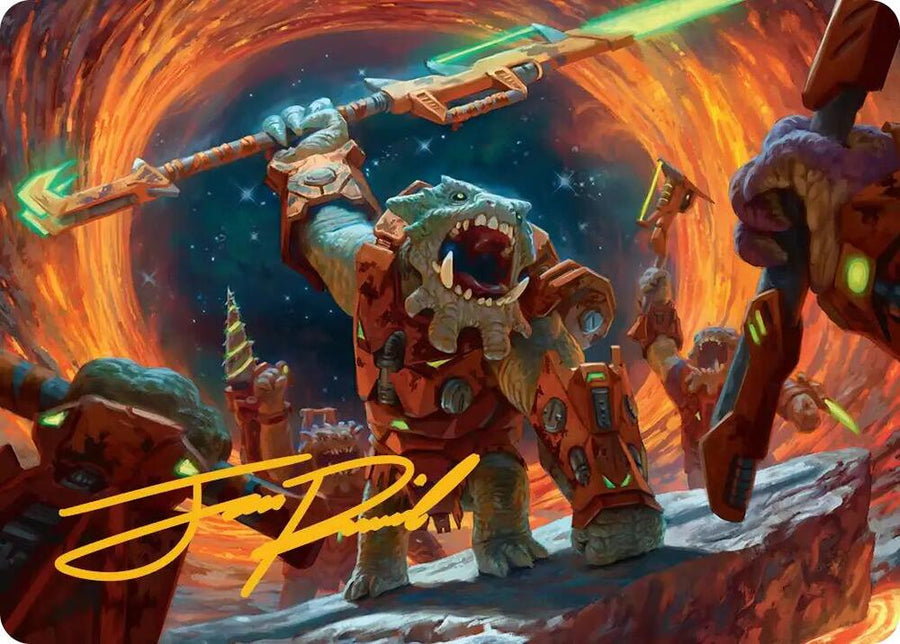 Frontline War-Rager Art Card (Gold-Stamped Signature) (16) (ASEOE)