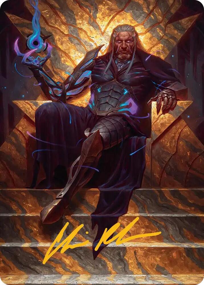 Tezzeret, Cruel Captain Art Card (1/54) (Gold-Stamped Signature) (1) (ASEOE)