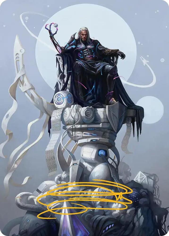 Tezzeret, Cruel Captain Art Card (35/54) (Gold-Stamped Signature) (35) (ASEOE)