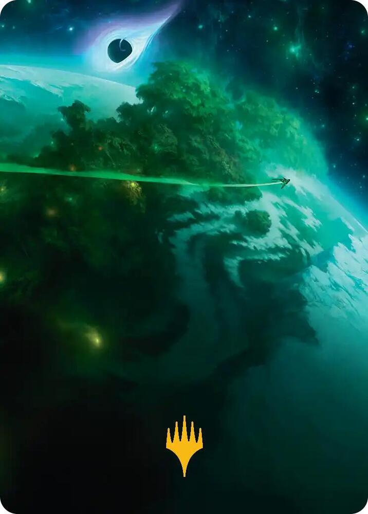 Evendo, Waking Haven Art Card (Gold-Stamped Planeswalker Symbol) (30) (ASEOE)