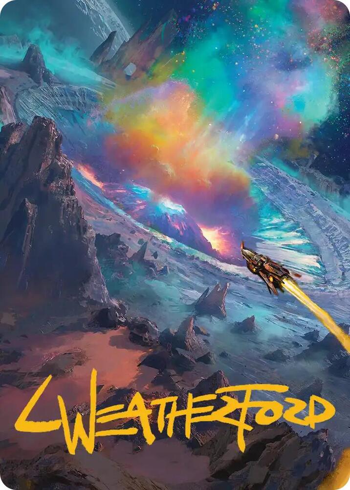 Meteor Crater Art Card (Gold-Stamped Signature) (45) (ASEOE)