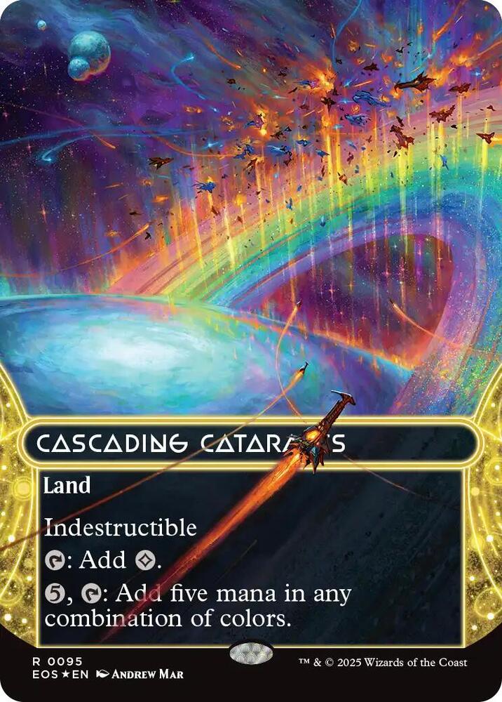 Cascading Cataracts (0095) (Borderless) (Galaxy Foil) (95) (EOS)