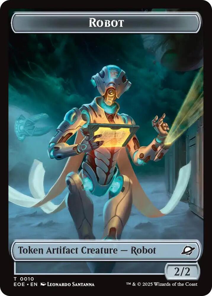 Robot // Lander (0008) Double-Sided Token (10 // 8) (EOE)