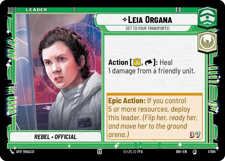 Leia Organa - Get To Your Transports! (1/104) (IBH)