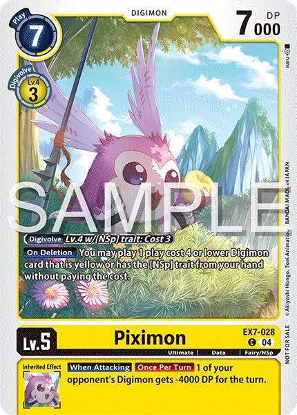 Piximon (Time Stranger Demo Deck) (EX7-028 C) (DEMO)
