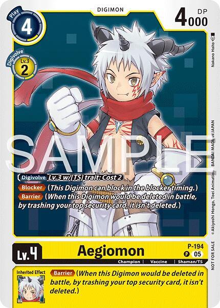 Aegiomon (Time Stranger Demo Deck) (P-194 P) (DEMO)