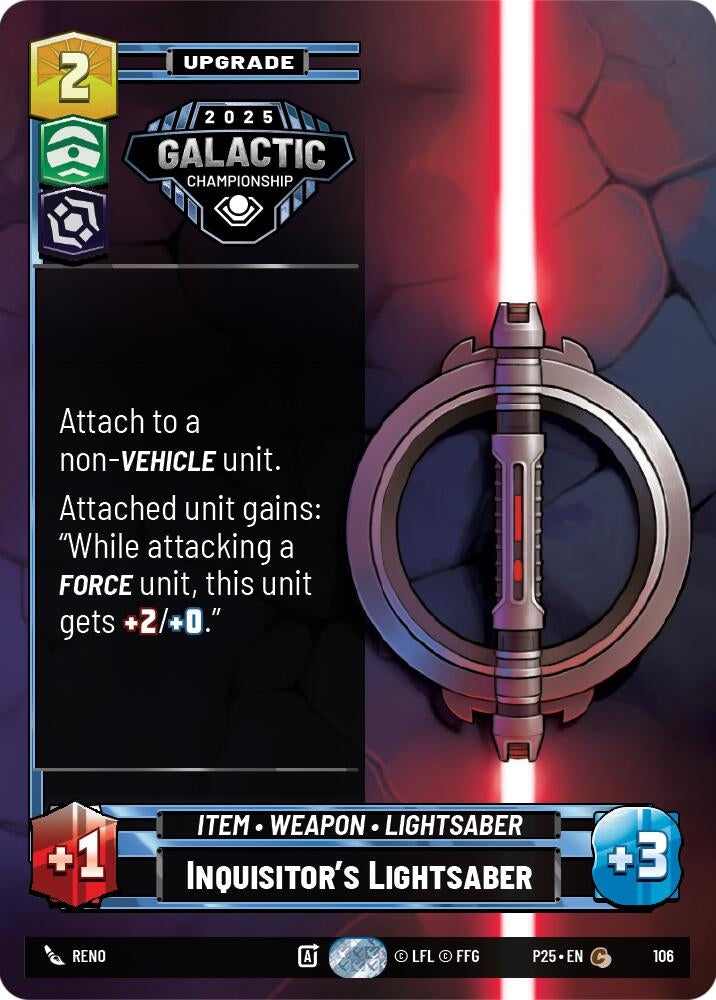 Inquisitor's Lightsaber (106) (OPP)