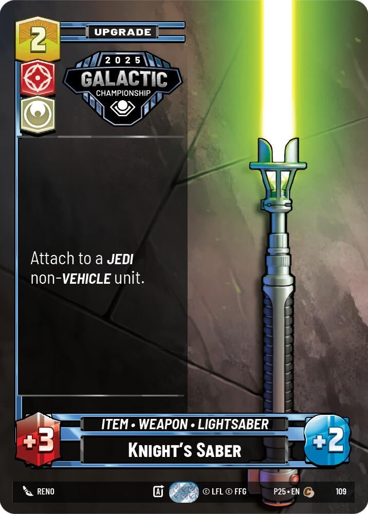 Knight's Saber (109) (OPP)