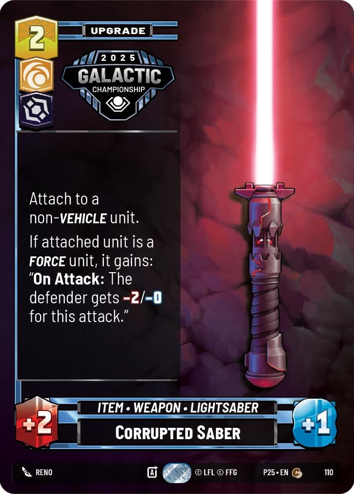 Corrupted Saber (110) (OPP)