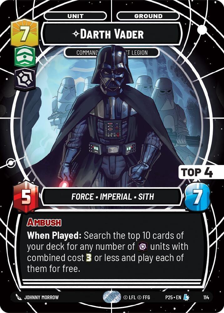 Darth Vader - Commanding the First Legion (Top 4) (113) (OPP)
