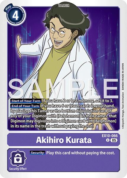 Akihiro Kurata (EX10-066 U) (EX-10)