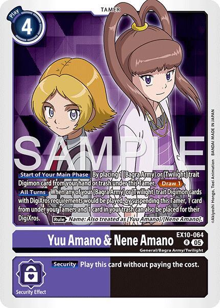 Yuu Amano & Nene Amano (EX10-064 R) (EX-10)