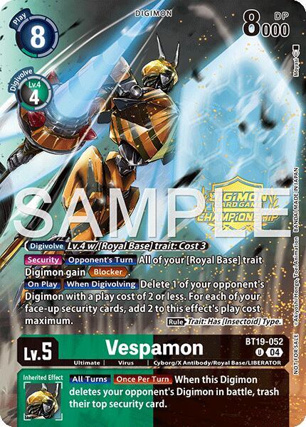 Vespamon (Championship 25-26 Tamers Pack) (BT19-052 U) (BT18-19)