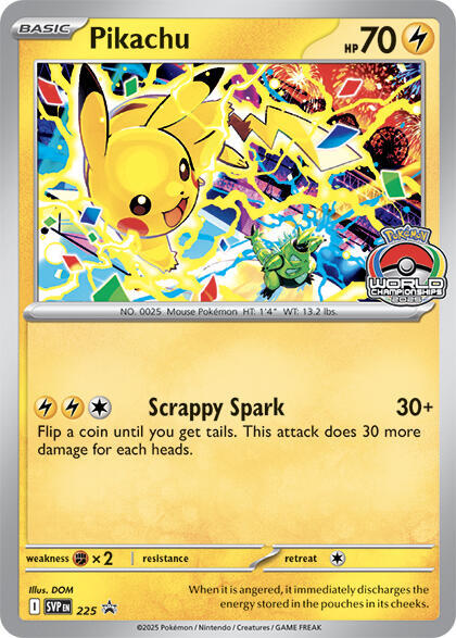 Pikachu - 225 (World Championship 2025) (225) (SVP)