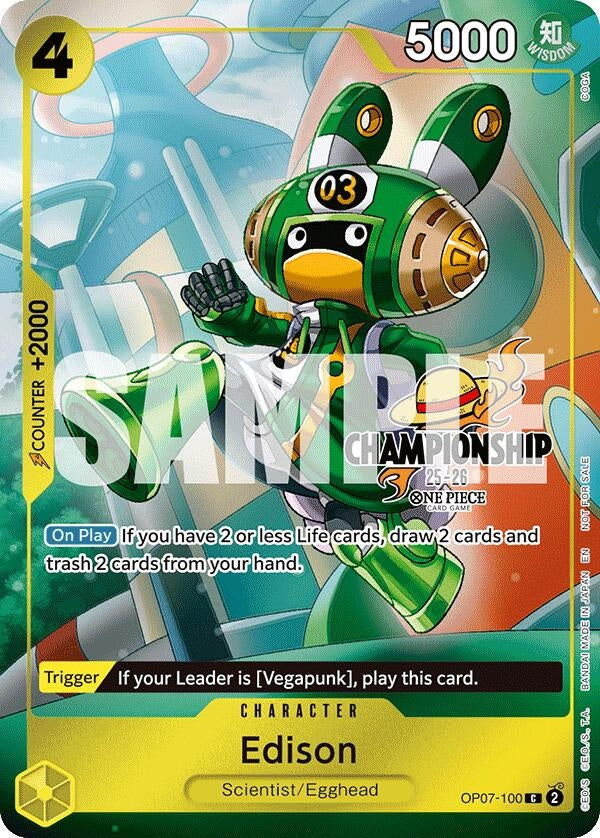 Edison (CS 25-26 Celebration Pack) (OP07-100) (OP-PR)