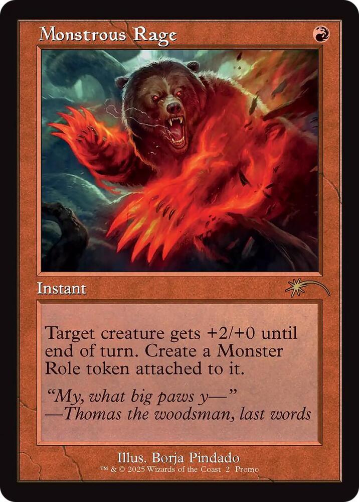 Monstrous Rage (Retro Frame) (2) (WPN)
