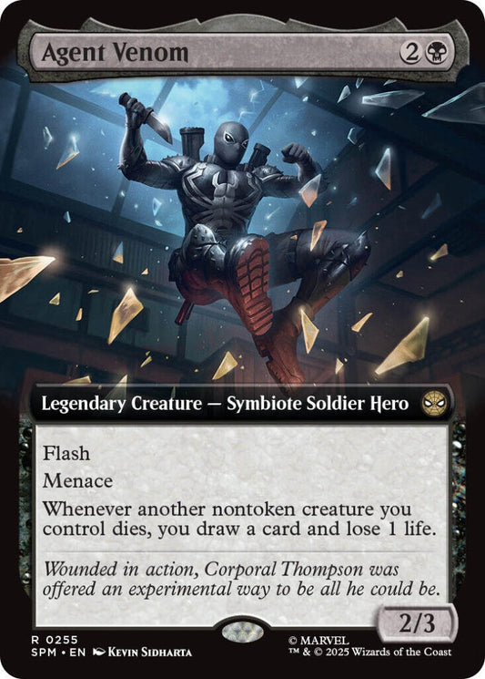 Image for Agent Venom (Extended Art) (255) (SPM) - Magic: The Gathering