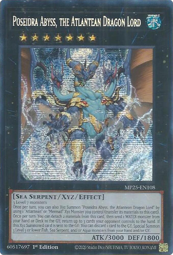 Poseidra Abyss, the Atlantean Dragon Lord (MP25-EN108) (MP25)