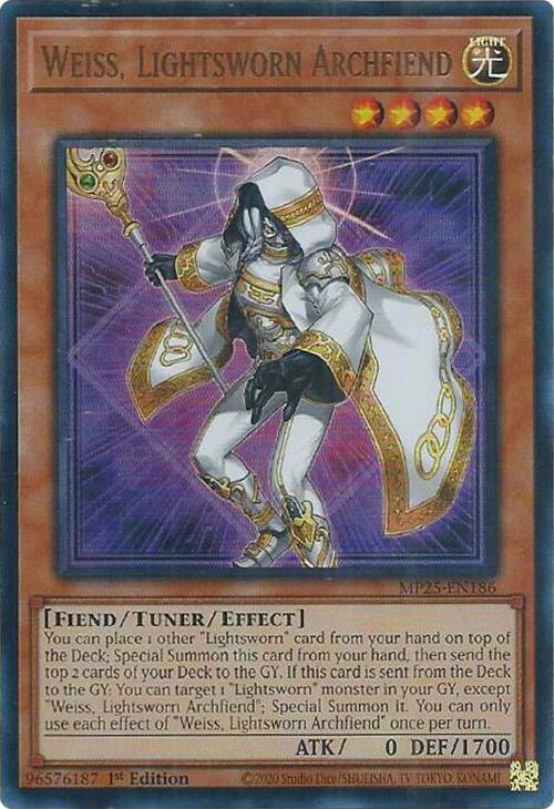 Weiss, Lightsworn Archfiend (MP25-EN186) (MP25)