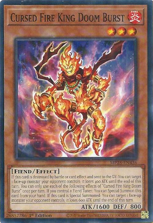 Cursed Fire King Doom Burst (MP25-EN436) (MP25)