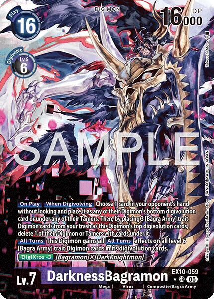 DarknessBagramon (Alternate Art) (EX10-059 SR) (EX-10)