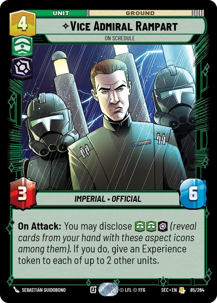 Vice Admiral Rampart - On Schedule (85/264) (SEC)