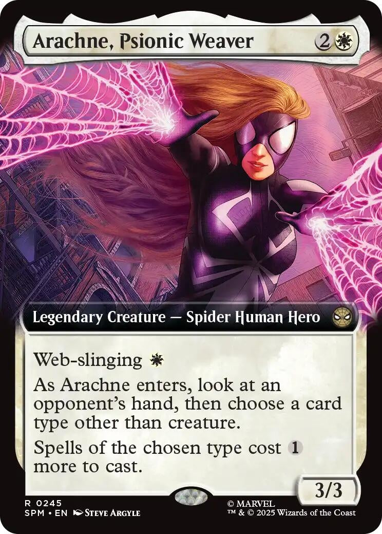 Image for Arachne, Psionic Weaver (Extended Art) (245) (SPM) - Magic: The Gathering