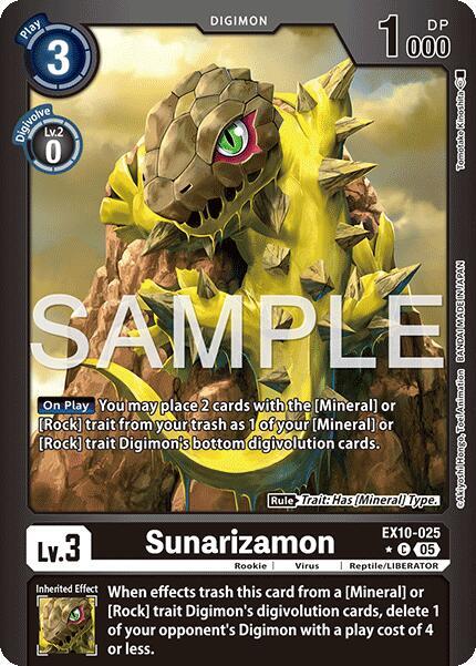 Sunarizamon (Limited Foil) (EX10-025 C) (EX-10)