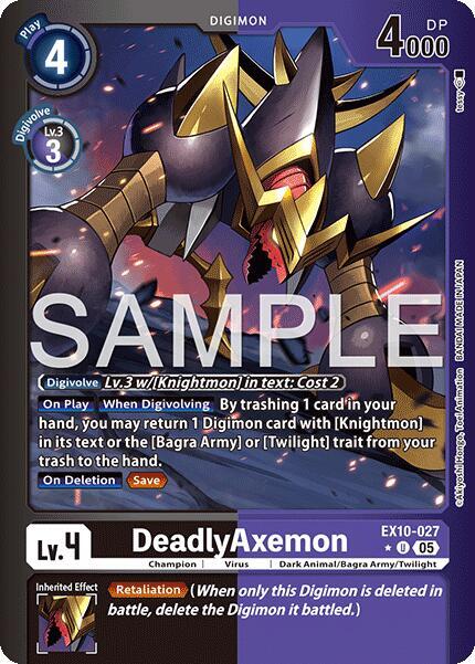 DeadlyAxemon (Limited Foil) (EX10-027 U) (EX-10)