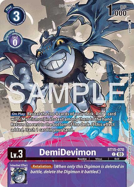 DemiDevimon (Sinister Order Legend Pack) (BT15-070 C) (BT-15)