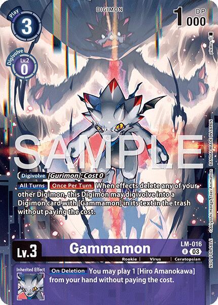 Gammamon (Sinister Order Legend Pack) (LM-016 R) (BT-15)