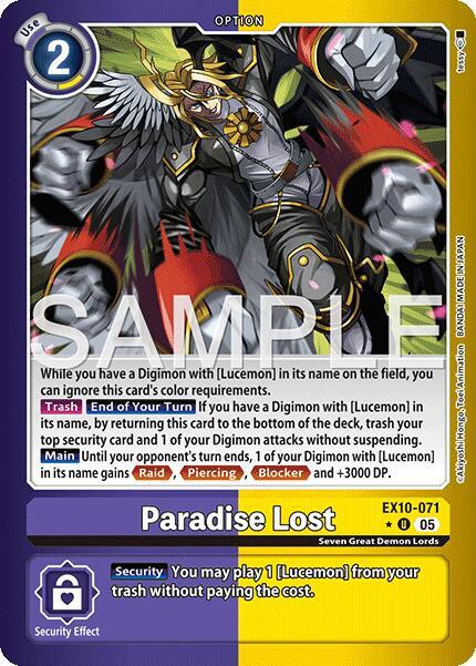 Paradise Lost (Limited Foil) (EX10-071 U) (EX-10)