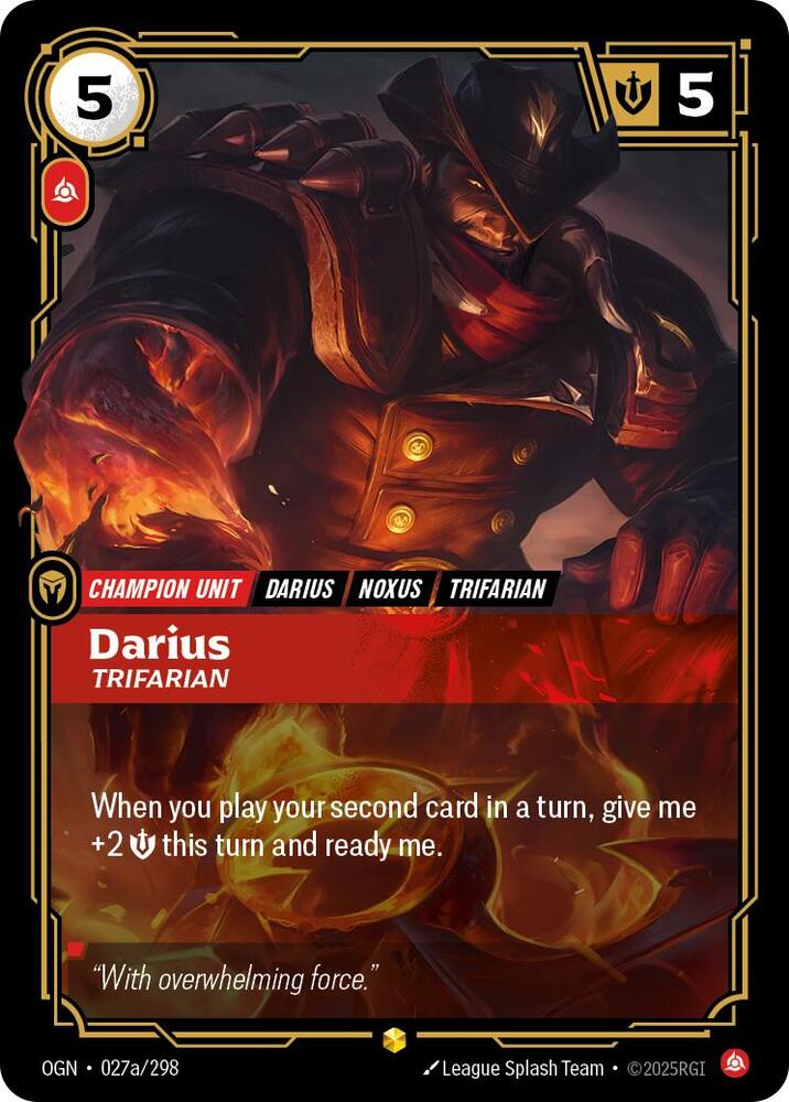 Darius, Trifarian (Alternate Art) (027a/298) (OGN)