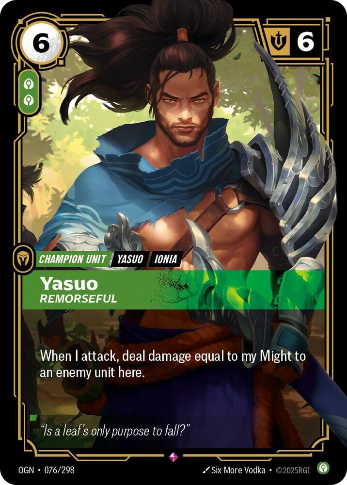 Yasuo, Remorseful (076/298) (OGN)