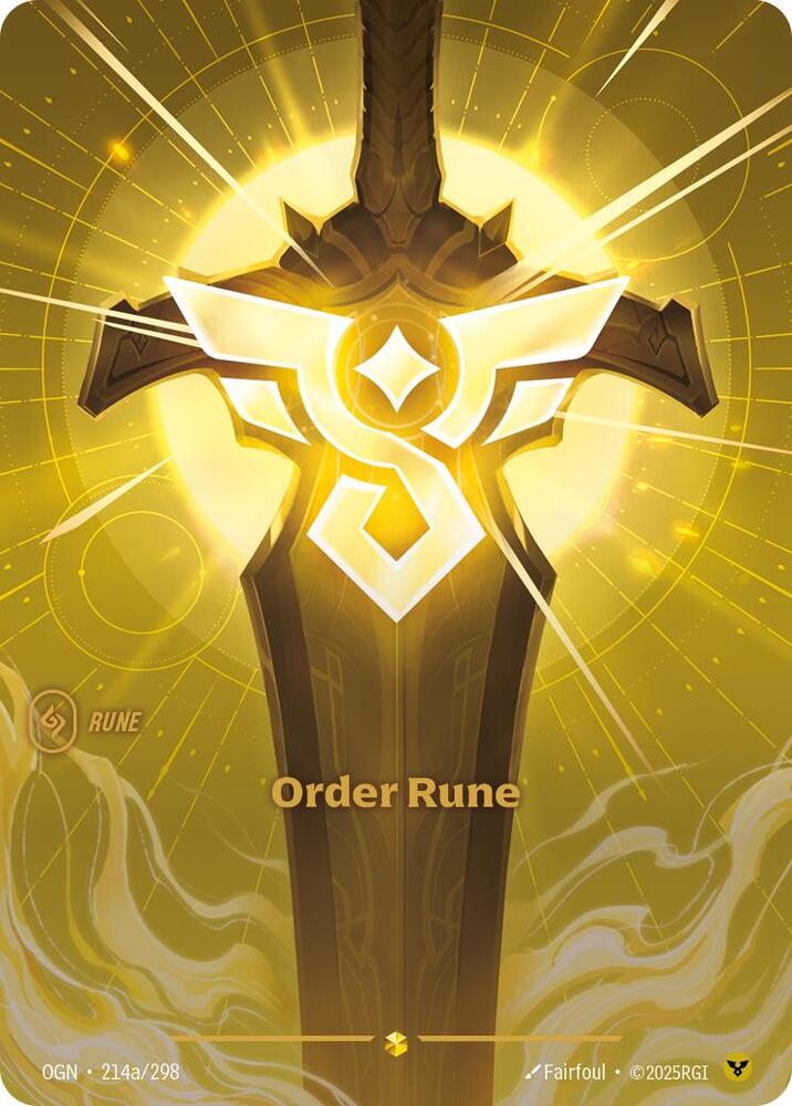 Order Rune (Alternate Art) (214a/298) (OGN)