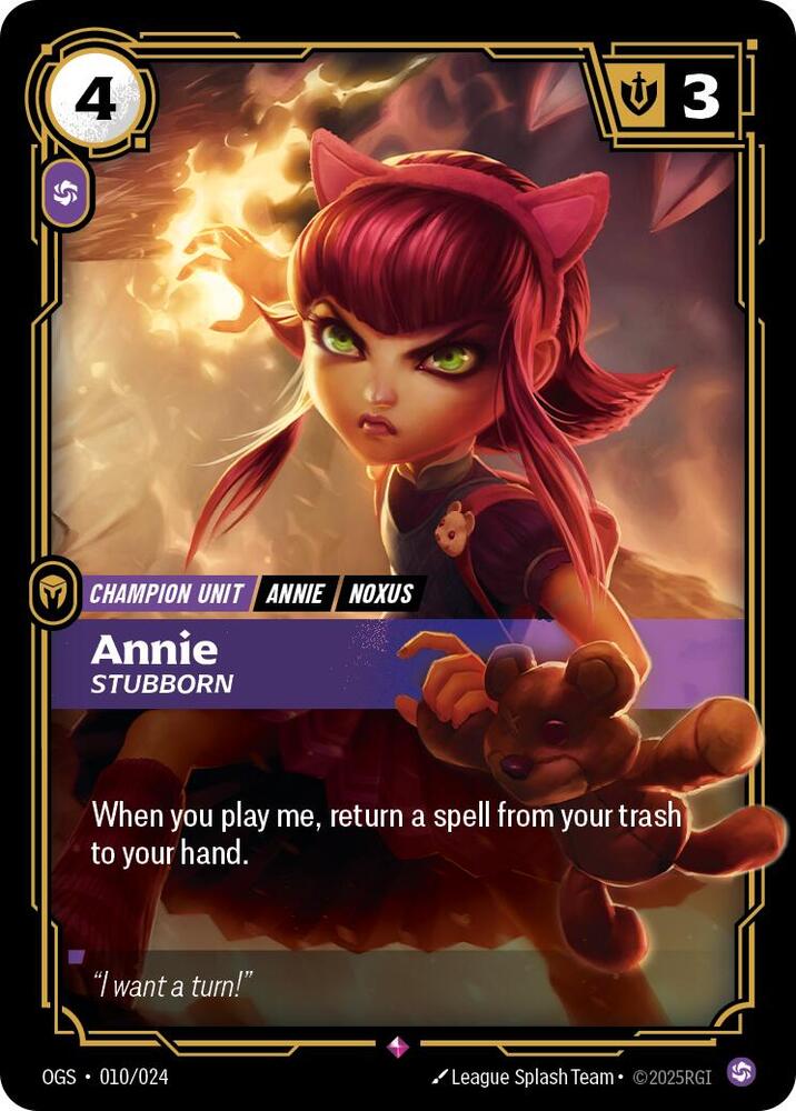 Annie, Stubborn (010/024) (OGS)