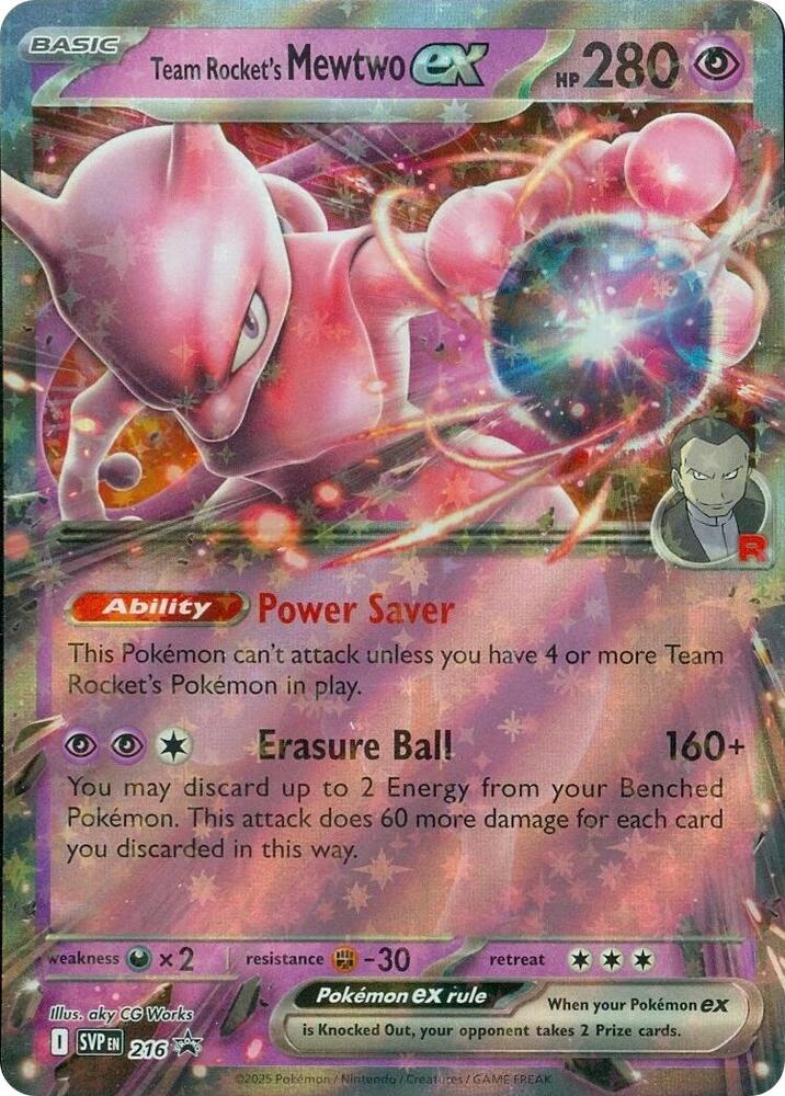 Team Rocket's Mewtwo ex - 216 (216) (SVP)