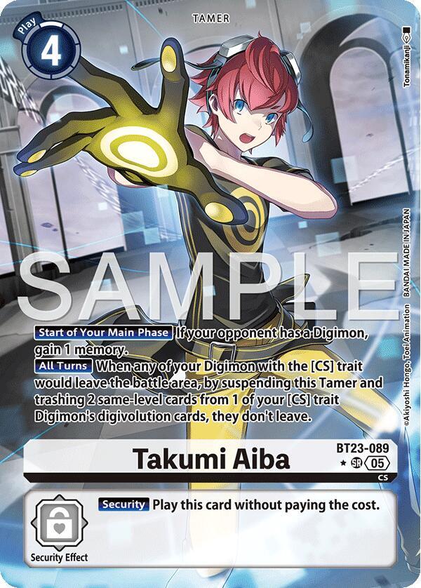 Takumi Aiba (Alternate Art) (BT23-089) (BT-23)