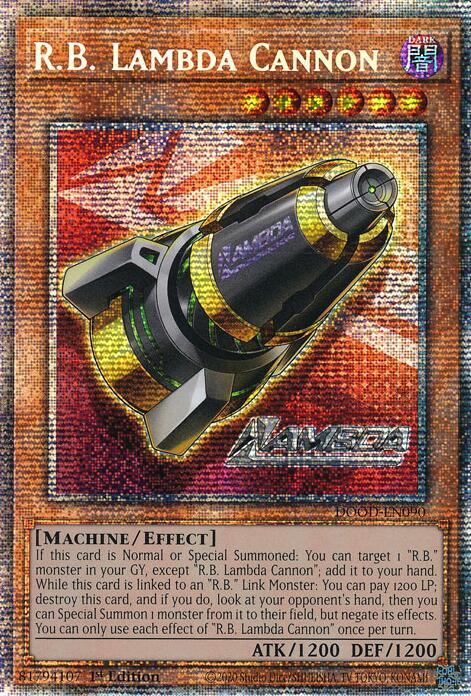 R.B. Lambda Cannon (Starlight Rare) (DOOD-EN090) (DOOD)