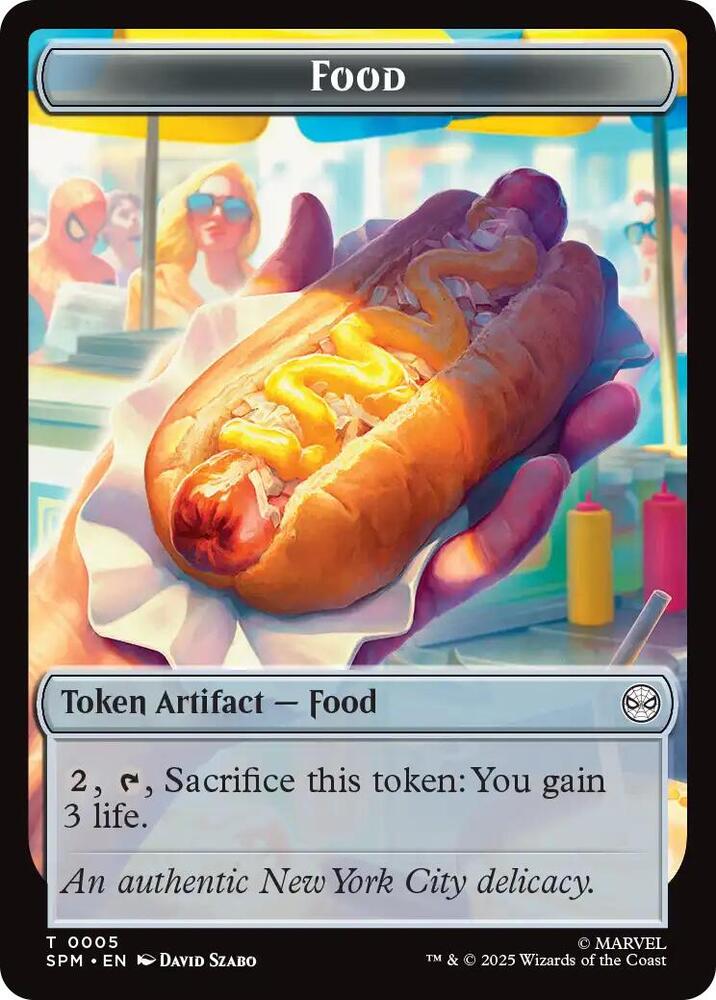 Food // Robot Double-Sided Token (5 // 6) (SPM)