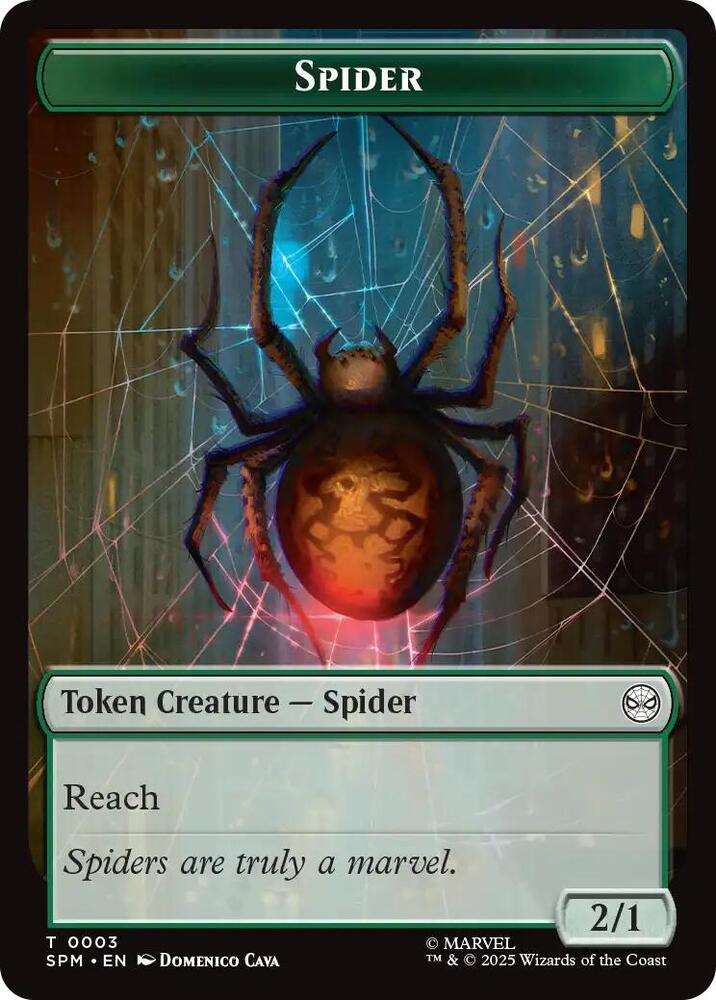 Spider // Illusion Villain Double-Sided Token (3 // 2) (SPM)