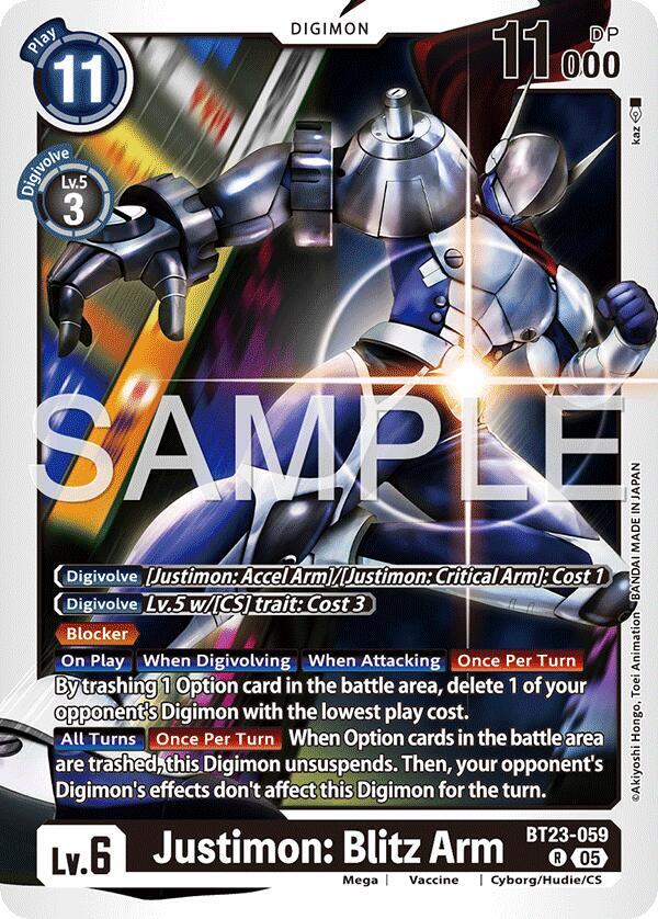 Justimon: Blitz Arm (BT23-059 R) (BT-23)