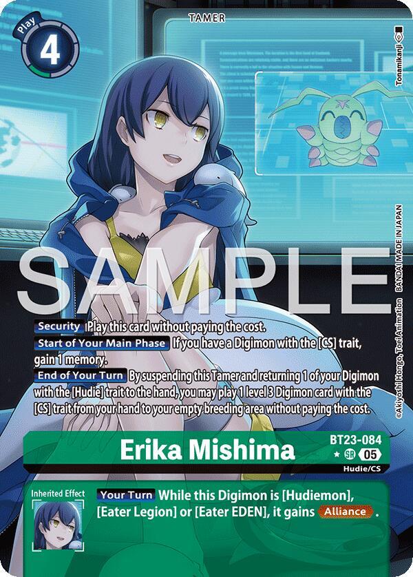Erika Mishima (Alternate Art) (BT23-084 SR) (BT-23)