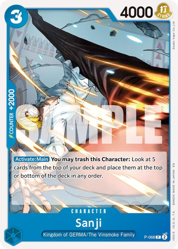 Sanji - P-068 (Reprint) (P-068) (PRB-02)