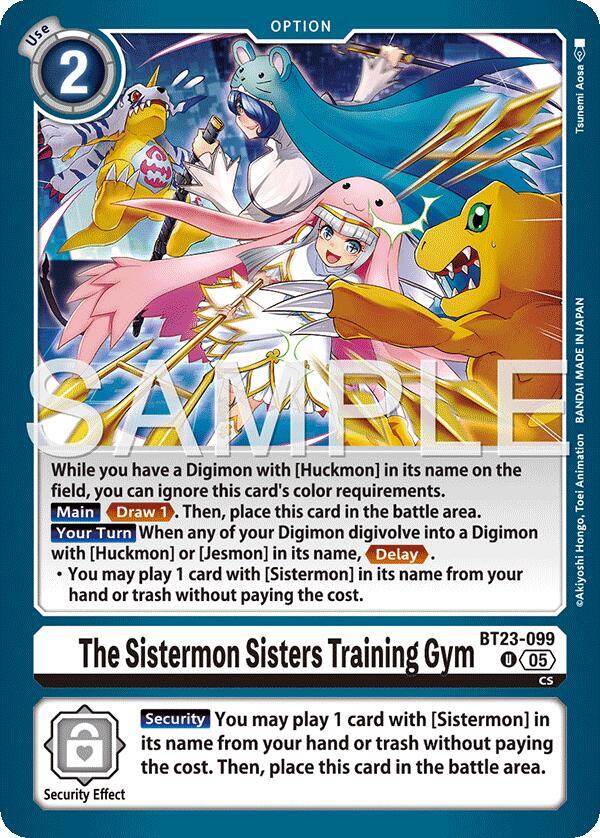 The Sistermon Sisters Training Gym (BT23-099 U) (BT-23)